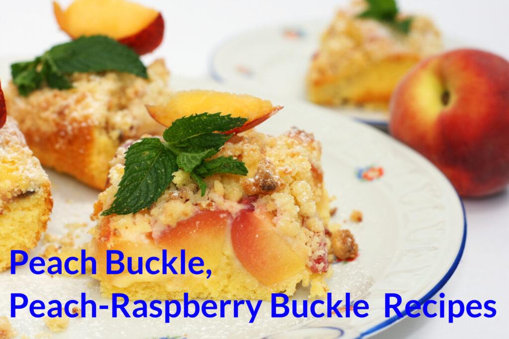 peach buckle, peach-raspberry buckle