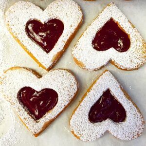 Raspberry Linzer Cookies