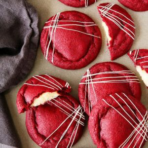 Inside Out Red Velvet Cookies