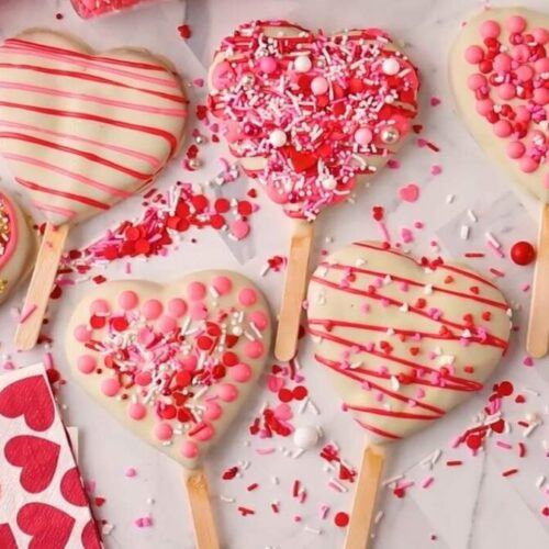 Valentine’s day Heart Cake Pops