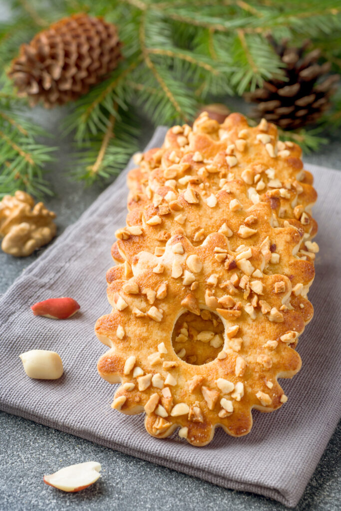 Christmas Shortbread Cookies with Nuts