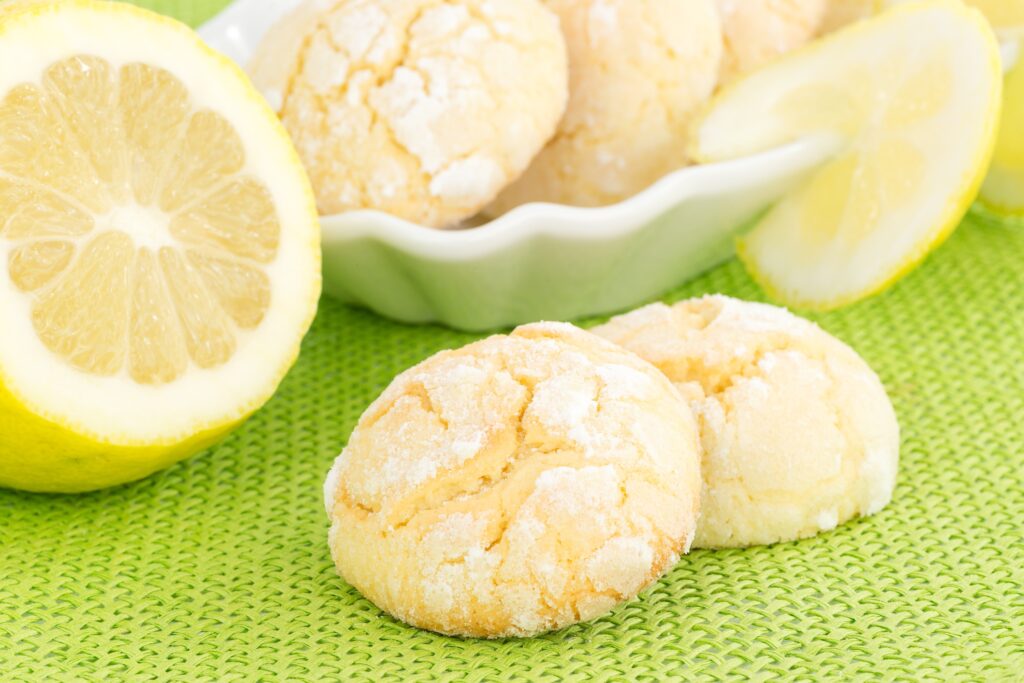 Lemon gooey butter cookies