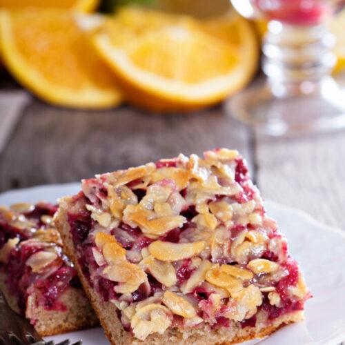 Raspberry Almond Linzer Bars