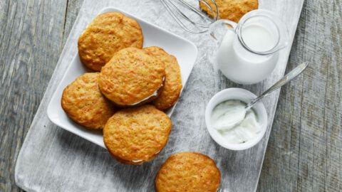 Vegan Carrot Cake Sandwich Cookie