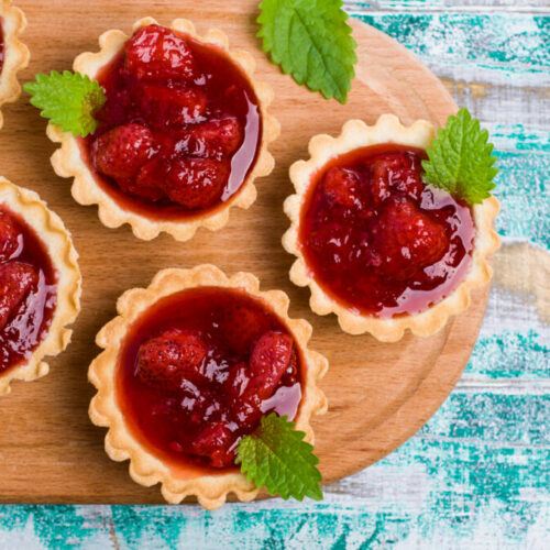 Mini Raspberry Almond Tarts