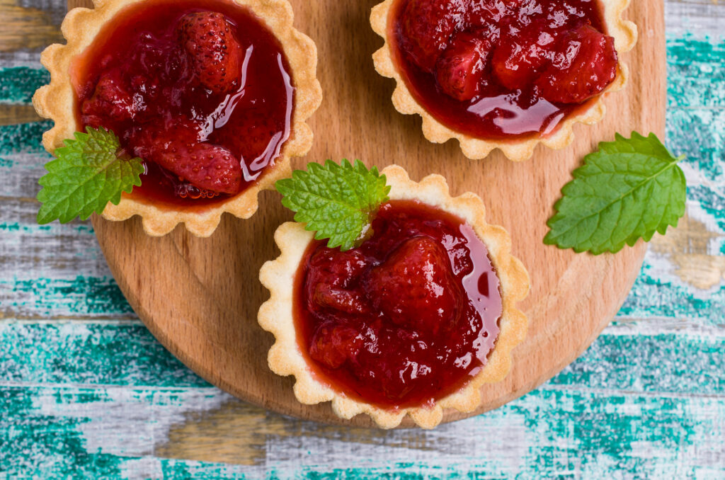 Mini Raspberry Almond Tarts