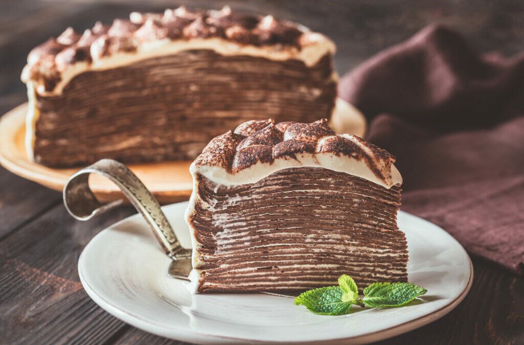 Decadent Tiramisu Crepe Cake