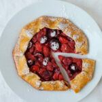 Vegan Strawberry and Cherry Galette
