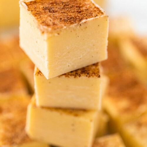 Christmas Eggnog Fudge