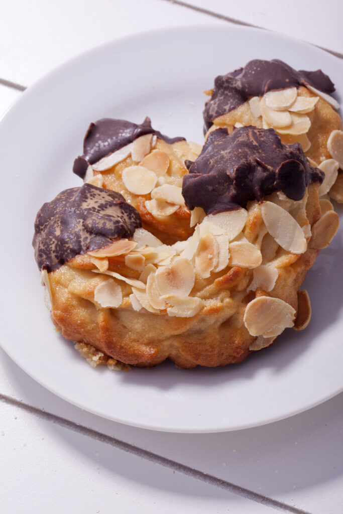 Chocolate-Dipped Almond Horns (Mandelhörnchen)