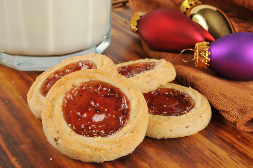 Raspberry Apricot Shortbread Cookies