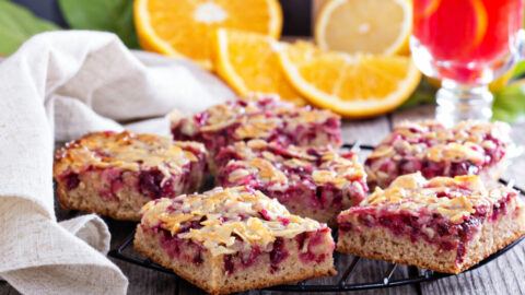 Lemon Raspberry Cookie Bar