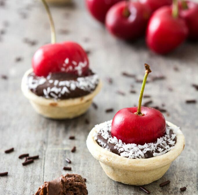 Chocolate Cherry Mini Tarts