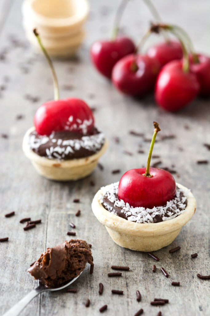 Chocolate Cherry Mini Tarts