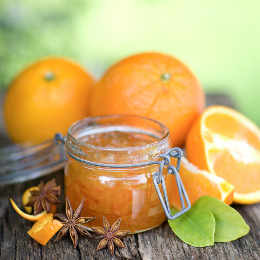 Almond Sandwich Cookies with Orange Marmalade Filling