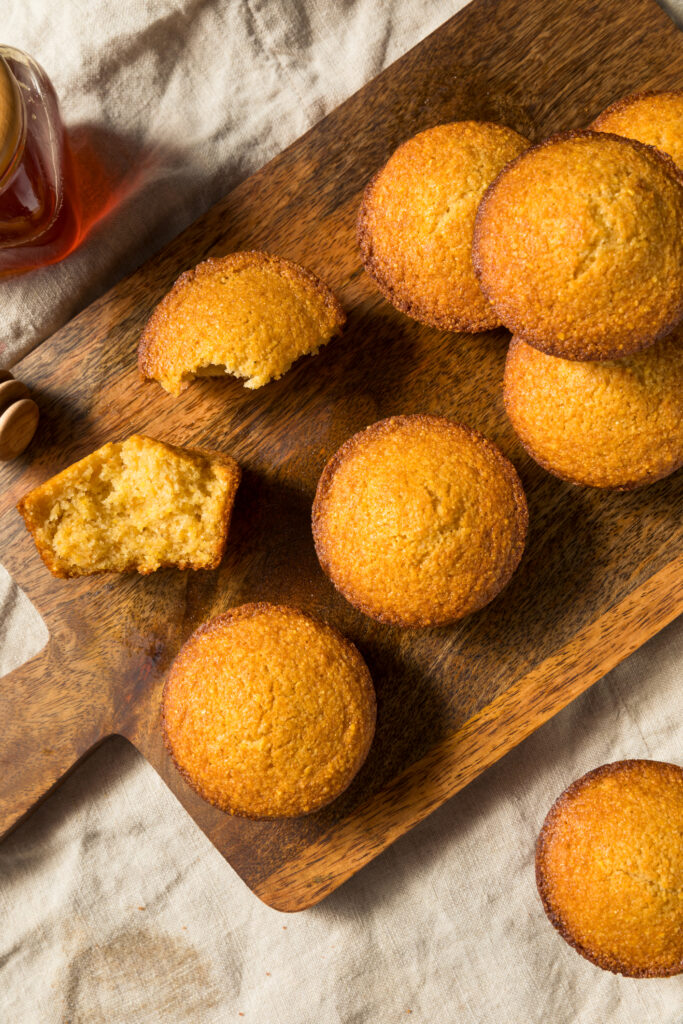 Honey Butter Cornbread Muffins