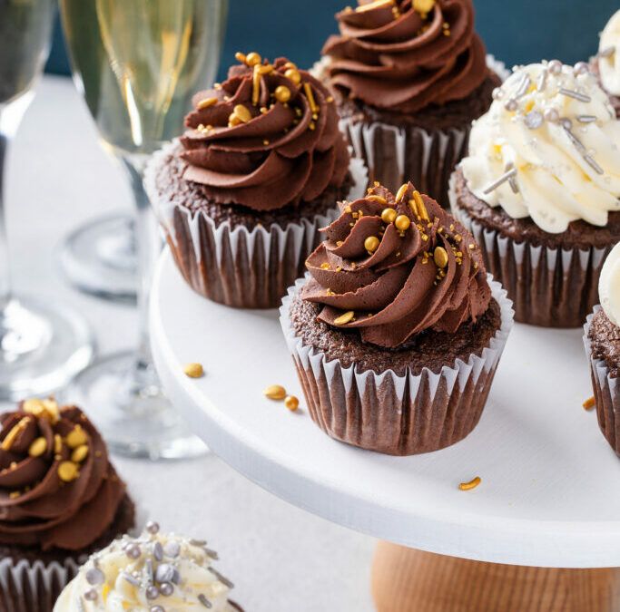 Chocolate Champagne Cupcakes