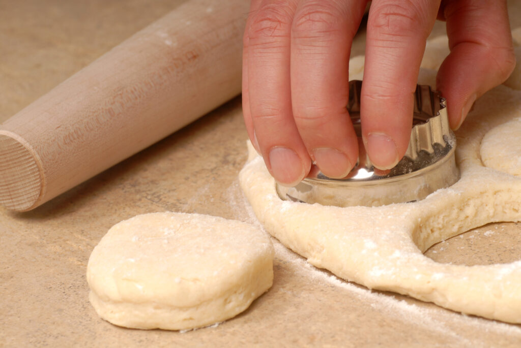 Cutting Biscuit Dough