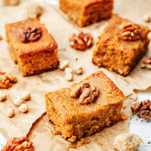 Chickpea and Walnut Blondies