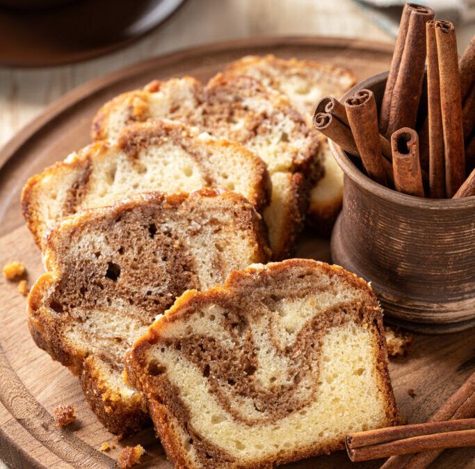 Cinnamon Swirl Protein Cake