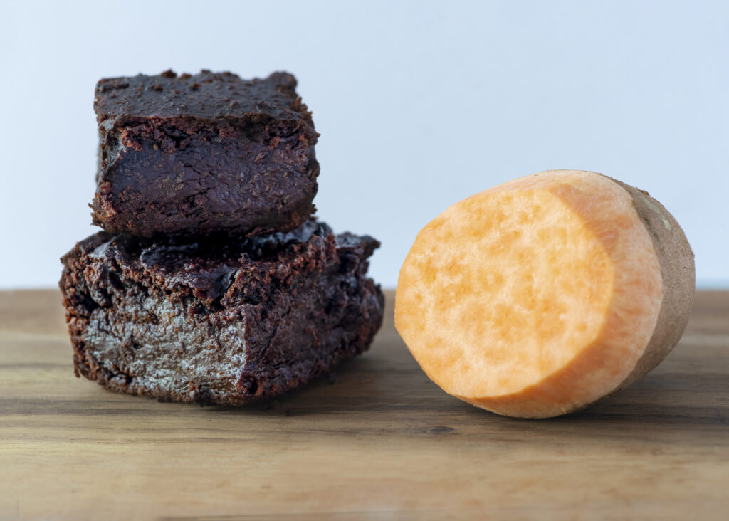 Who knew that brownies and sweet potato are perfect together?