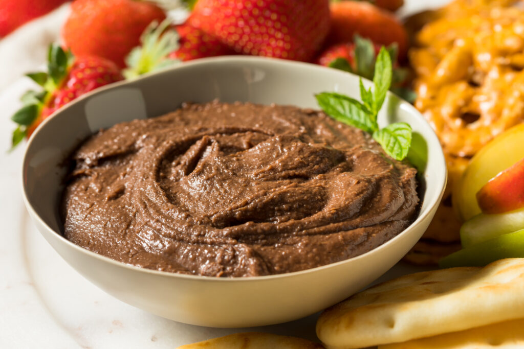 Vegan Dark Chocolate Dessert Hummus