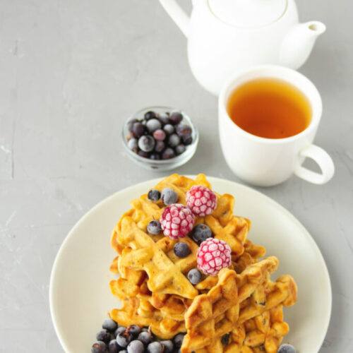 Carrot Cake Waffles