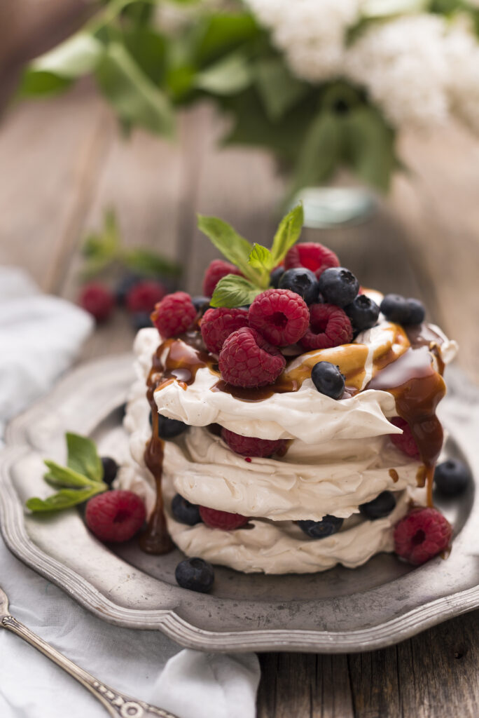 Mixed Berry Pavlova Cake