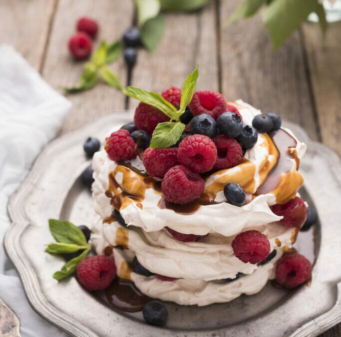 Mixed Berry Pavlova Cake
