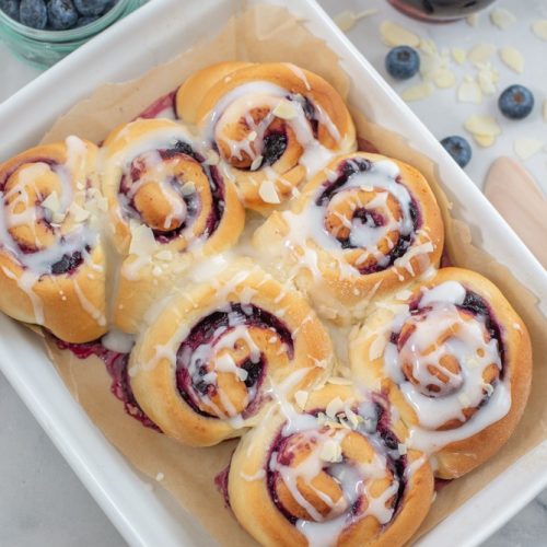 Lemon Blueberry Sweet Rolls