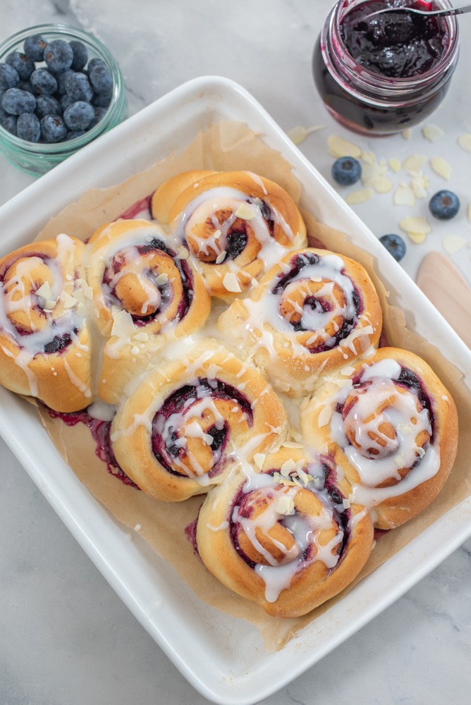 Lemon Blueberry Sweet Rolls