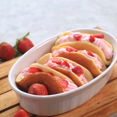 Strawberry Pancake Tacos