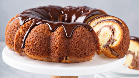 Vanilla and Chocolate Bundt Cake