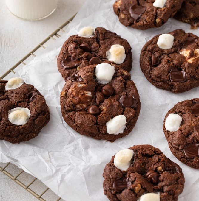 Chocolate S’mores Cookies