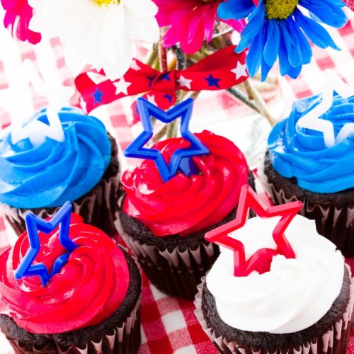 Chocolate Firecracker Cupcakes