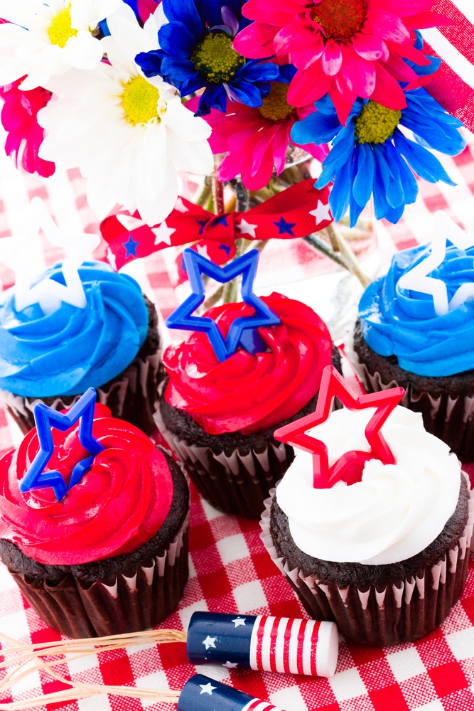 Chocolate Firecracker Cupcakes