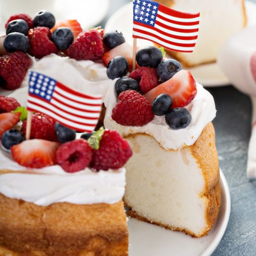 Patriotic Angel Food Cake