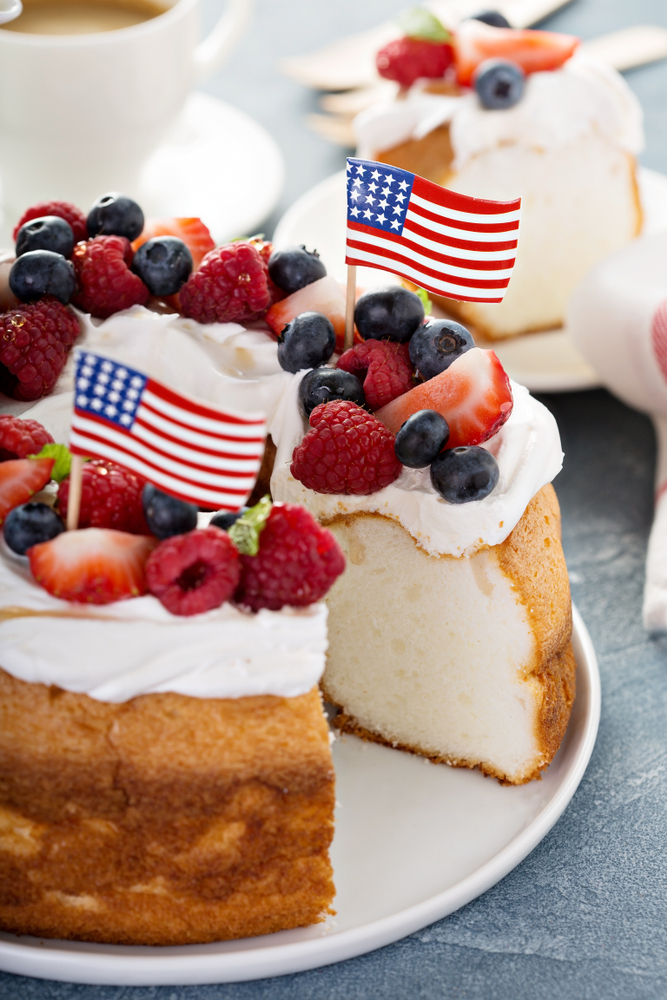 Patriotic Angel Food Cake