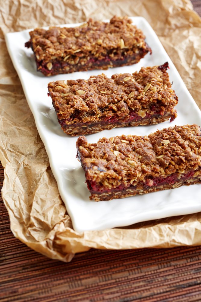 Raspberry Granola Bars