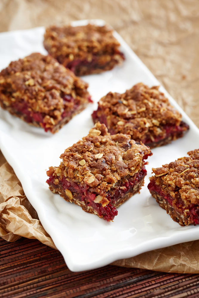 Raspberry Granola Bars