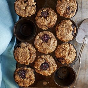 Vegan Blackberry Bran Muffins