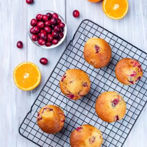 Vegan Orange Cranberry Muffins