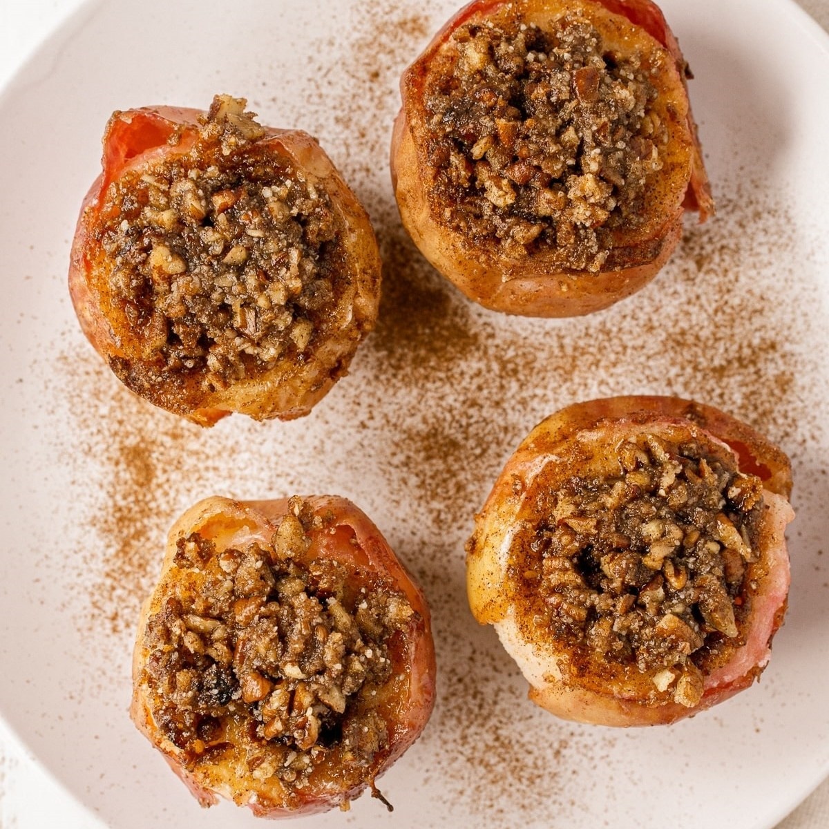 Air Fryer Baked Apples With Pecan Filling Simple Recipe