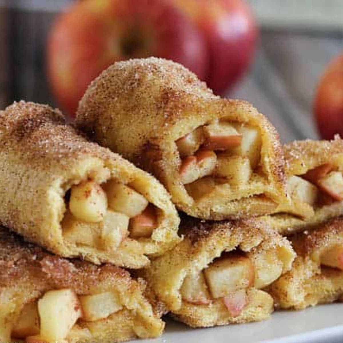 Baked Apple Pie Roll Ups