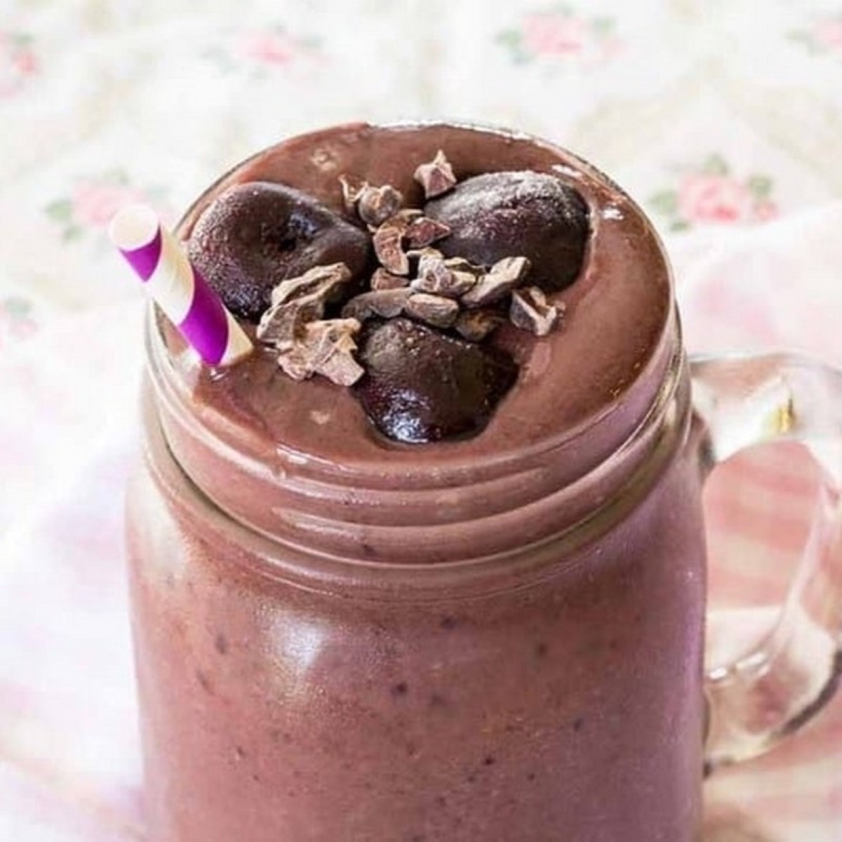 Healthy Cherry Chocolate Smoothie Recipe