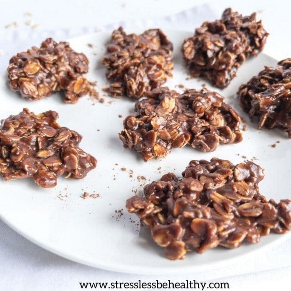 Vegan Nobake Chocolate Oatmeal Cookies