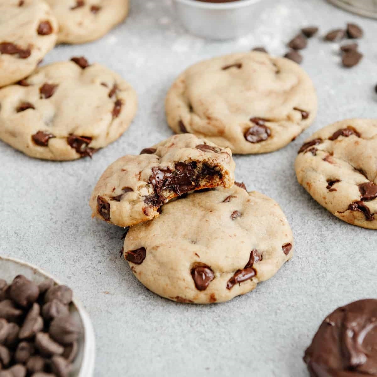 Vegan Nutella Stuffed Cookies